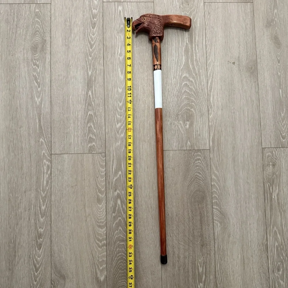 Eagle Head Walking Stick Cane Handmade 34